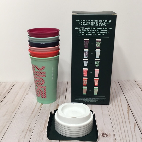 color changing Starbucks NEW 6 ct holiday - Picture 3 of 12